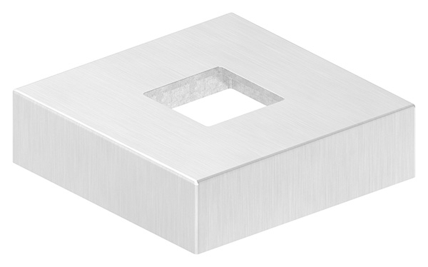 Abdeckrosette 72x72x20 mm fuer Vierkantrohr 25x25 mm V4A-11-2530.1