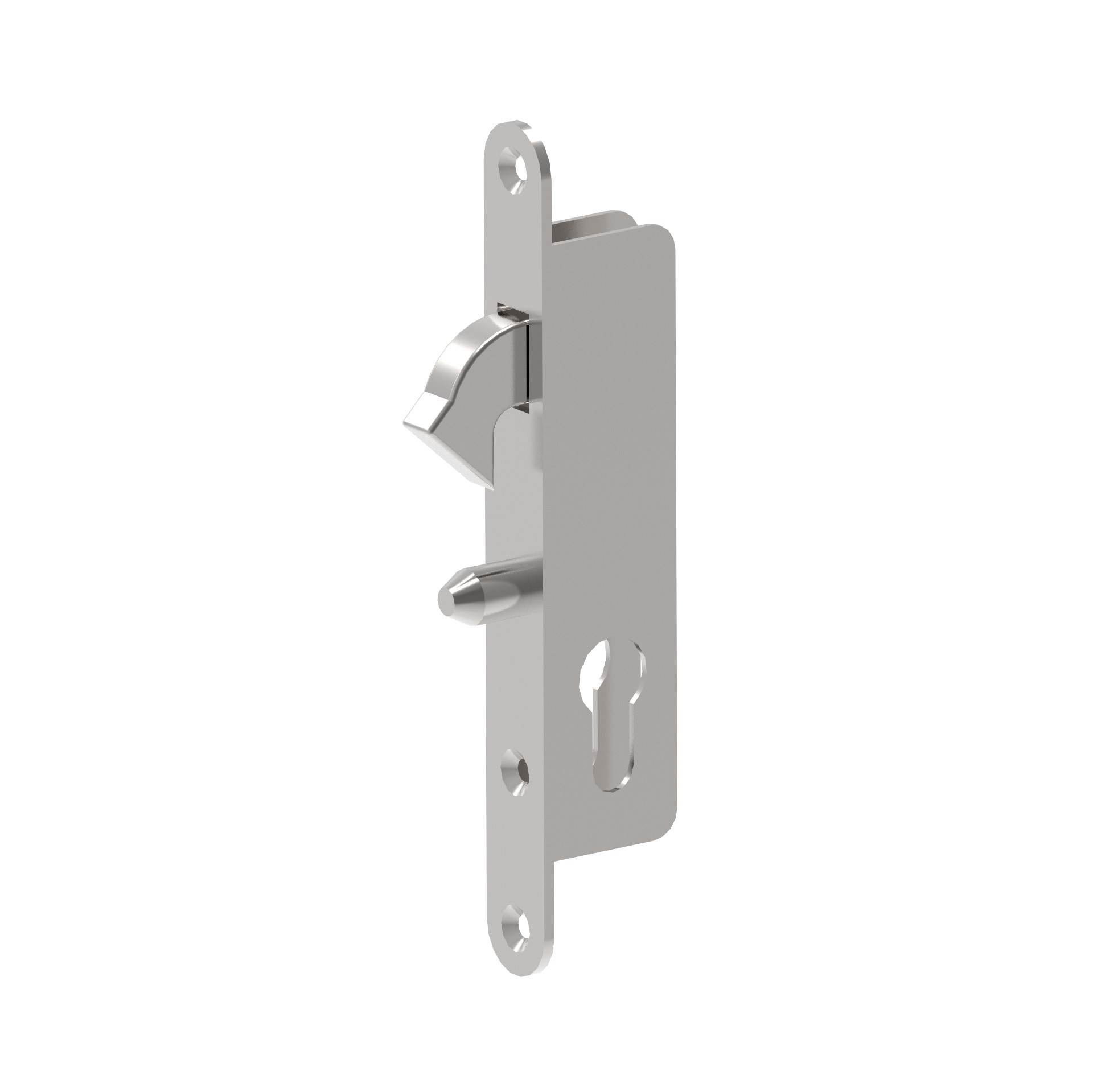 Schiebetorschloss Stahl verzinkt fuer Profil 35x20 mm ohne Zylinder-89-11H3620A-A.4