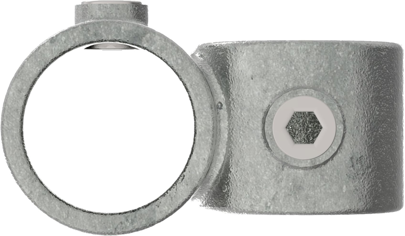 Rohrverbinder Kreuzstck 90 reduziert  48-3 - 42-4 mm - Temperguss - 161D48-C42-161D48-C42