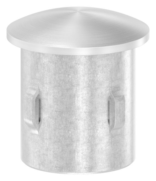 Rohrstopfen fuer Ø 26-9x1-6-2-5 mm leicht gewoelbt zum Einschlagen  V2A-11-4103.4