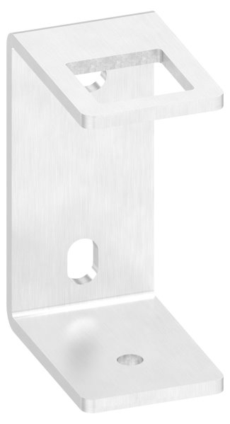Wandbefestigung fuer Gelaenderpfosten Edelstahl V2A 40x40 mm- Platte 130x60x6 mm- zum Anschweissen-88-1150144-240.Q