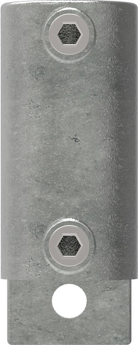 Rohrverbinder Wandhalter Platte vertikal Ø 33-7 mm -1- - Temperguss verzinkt - 144B34-144B34