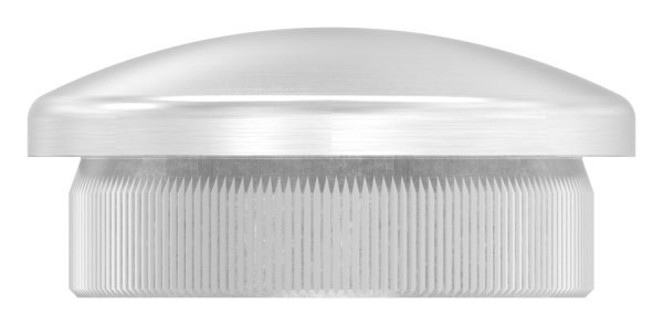 Einschlagkappe V2A fuer Rohr Ø 33-7 mm 2-5 mm Wandstaerke gewoelbt-11-5024.4
