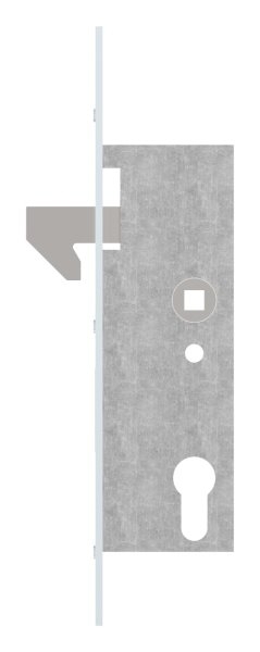 Rohrrahmenschloss verzinkt Dornma 40 mm mit Hakenfalle fr Schiebetore-11-3927.7