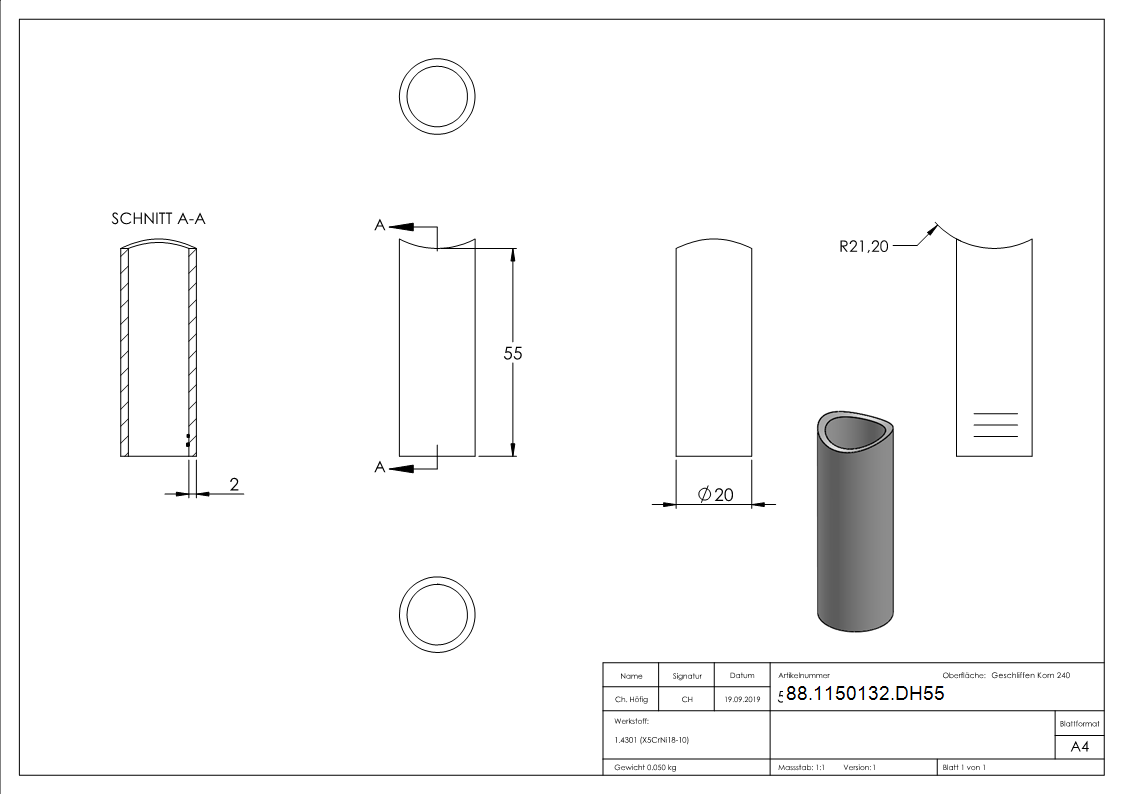 Distanzhuelse- Laenge- 55mm-88-1150132.DH55