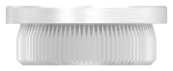 Rohrabschlussstopfen V2A fuer Rohr Ø 26-9 mm- Wand 2-0 mm- flach- zum Einschlagen-11-5001.4
