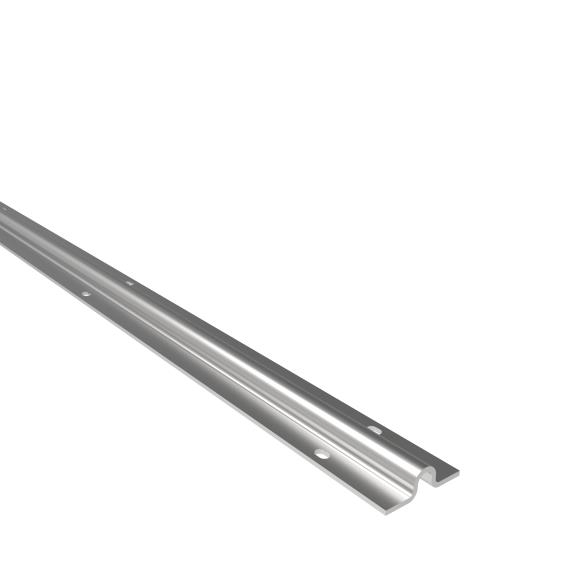 Bodenlaufschiene Stahl verzinkt 60 x 16 mm L=3000 mm U-Rille R8-89-11H39U3000-A.4