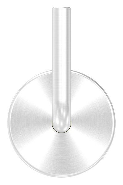 Handlaufhalter V2A Wandabstand 75 mm- Buegel 12 mm- Ronde 70 mm Anschweissen- Abdeckrosette-88-1150500-240.9