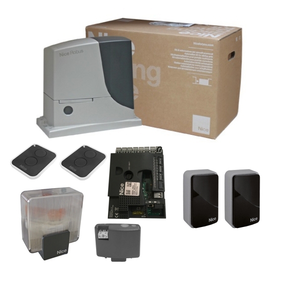 Schiebetorantrieb Set fr Tore bis 400 kg und 8 m- 24V Motor-89-11ROBUS400BDKIT-A.4