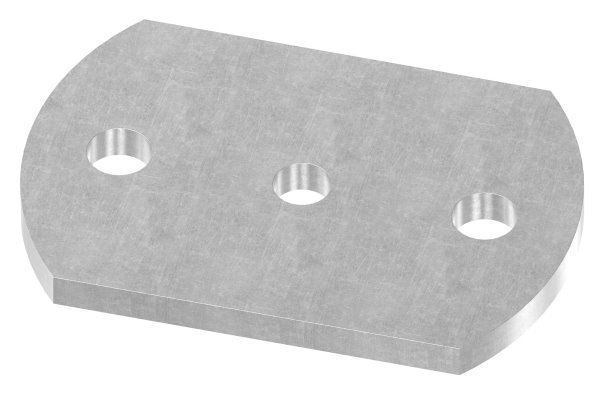 Ankerplatte 120x80x8 mm 3 Bohrungen -  Stahl roh-30-2885.8