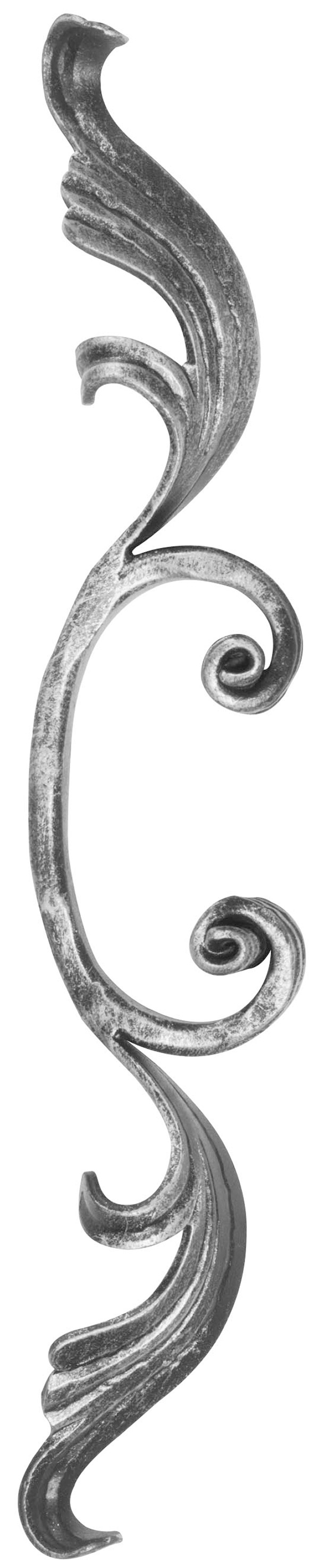 Meisterbarock - Masse- 90x340 mm - Material- 16x8 mm - Stahl S235JR- roh-30-1805.8