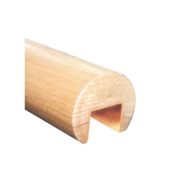 Aufsatzhandlauf Eiche roh fuer Glas 16-76 mm L=2500 mm-89-11WD692504217-A.4