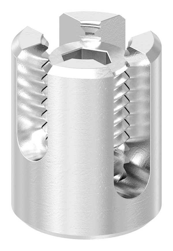 Kreuzklemme Edelstahl V4A fuer Seil Ø 6 mm-88.11100071006