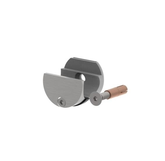 Wandhalter fuer Laufschiene Ø 25mm Edelstahl V2A geschliffen-89-11GSP9100A1-A.4