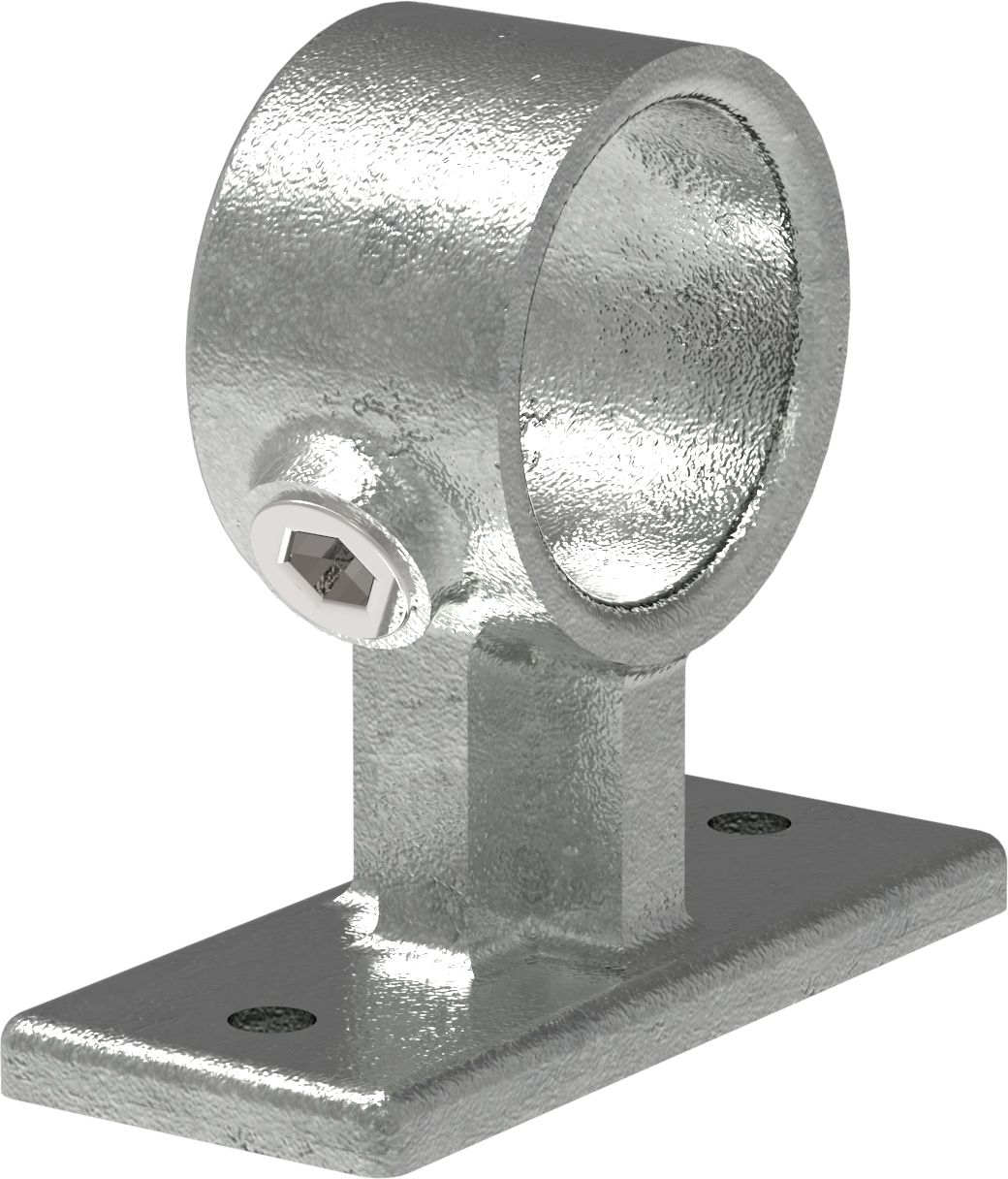 Rohrverbinder Handlaufhalterung Ø 42-4 mm -1 1-4- - Temperguss verzinkt - 143C42-143C42