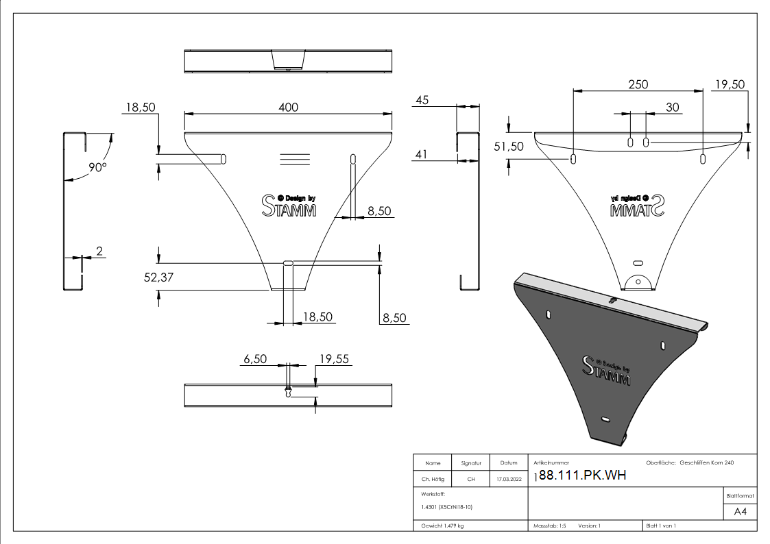 Wandhalter fuer Pflanzkuebel-88-111-PK.WH