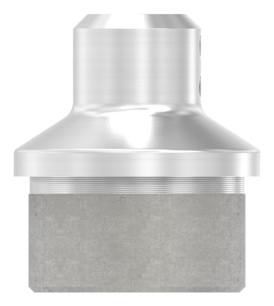 Rohrabschlussstopfen V2A Edelstahl fuer Rohr Ø 42-4 x 2-5 mm mit Durchgangsbohrung 12-2 mm-88-1160275-240.25