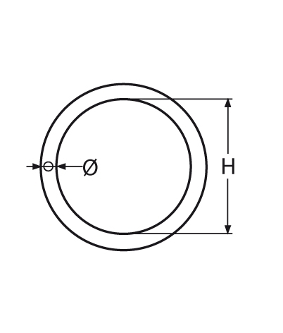 Ring rund geschweisst Innendurchmesser- 15 – 70 mm V4A- Verkauf in VPE-66-64-411.8229