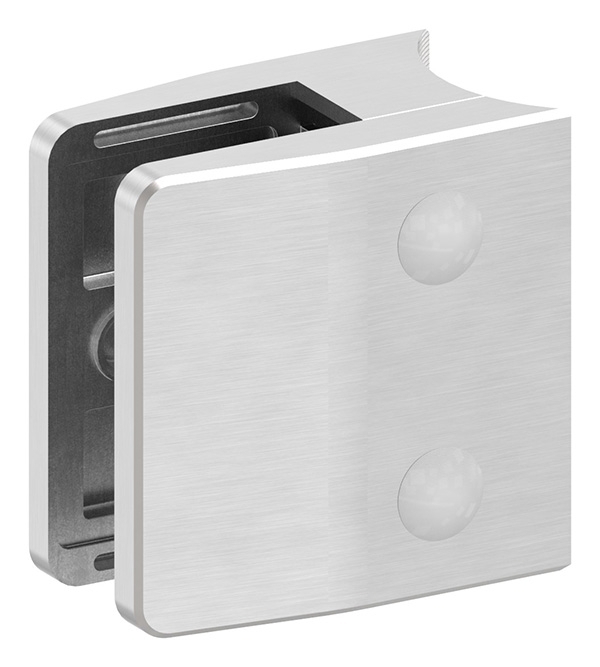 Glasklemme 55x65x37-5 mm AbZ fuer Anschluss Ø 48-3 mm V2A-10-3248ABZ.4