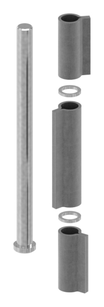 Anschweissband - 3-teilig - Tragkraft- 350kg - massiv - Stahl S235JR- roh-30-3958.8