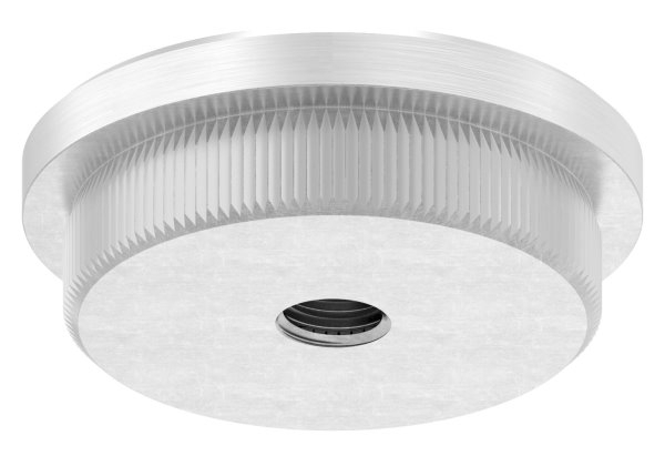 Einsteckkappe V2A Edelstahl fuer Rohr Ø 42-4x3-0mm mit M8 Gewinde- flach-11-5036.4