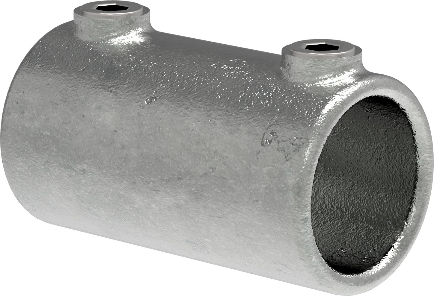 Rohrverbinder Verlaengerungsstueck aussen Ø 17-2 mm -3-8- - Temperguss verzinkt - 149S17-149S17