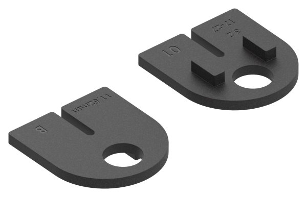 1 Paar Gummis zu Glasklemme 63x45x30 mm AbZ fuer 11-52 mm Glas VSG-10-2416ABZ.0