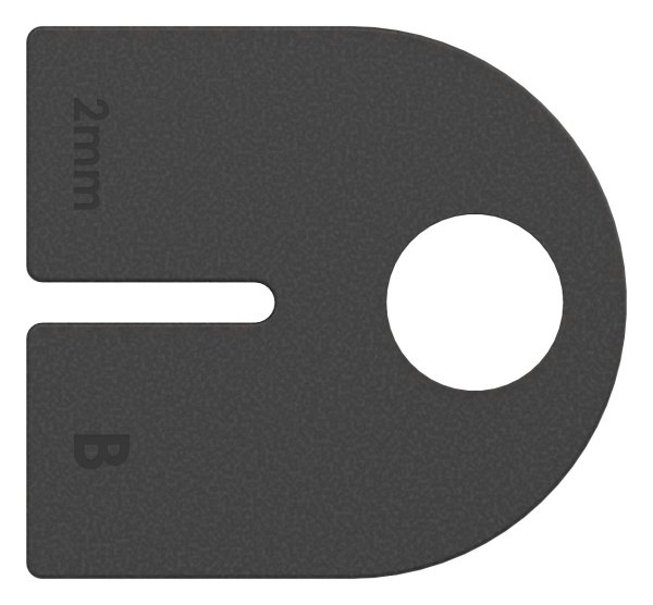 Gummieinlage Gummi fuer Glasklemme Mod- 25- Glas 2-0 mm- 1 Paar-88-112502.GU