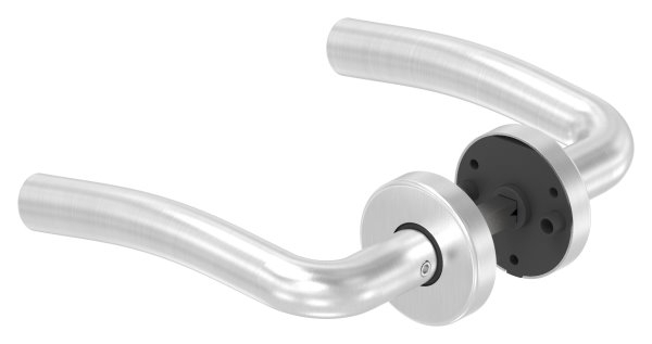 Tuerdrueckerpaar V2A inkl- 8 mm Drueckerstift Modell Alfredo-11-3972.4