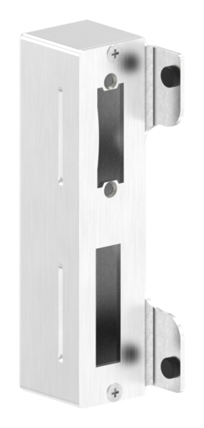 Edelstahlgegenkasten eckig V2A geschliffen Korn 240- 40 mm- Abstand 72 mm-88-1159300-240.40