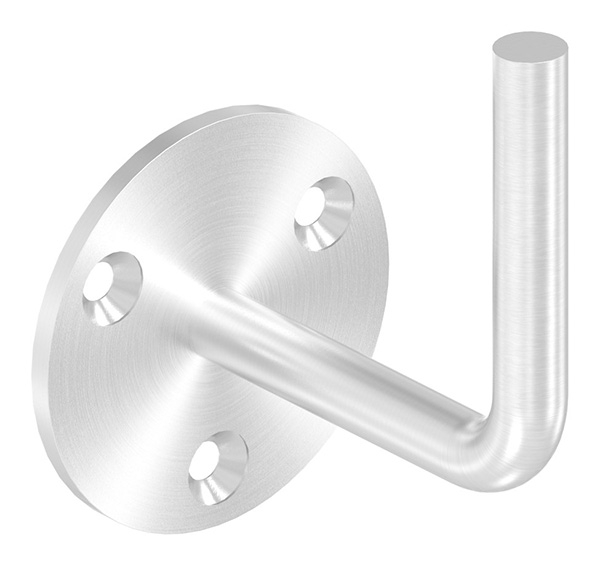Handlaufhalter V2A Ronde 70x4 mm- Buegel Ø12 mm- Wandabstand 80 mm- zum Anschweissen-11-2001.4