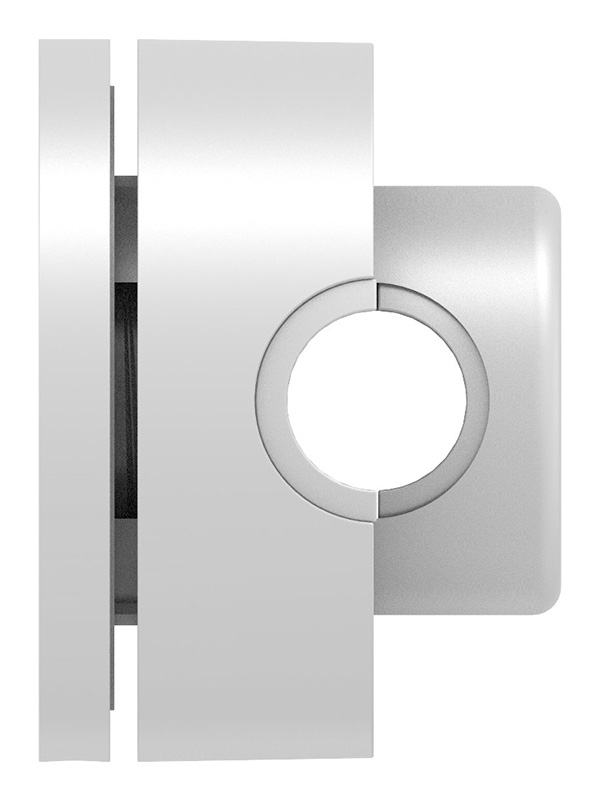 BRENK-fix® Halter Ø 50mm- Kunststoff- lichtgrau 4 Stueck-88-11BR-50LG.KS