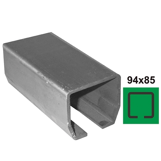 Laufschiene Stahl roh 94 x 85 x 5 mm L = 3000 mm fr Schiebetore-89-11H0294X85FE3000-A.4
