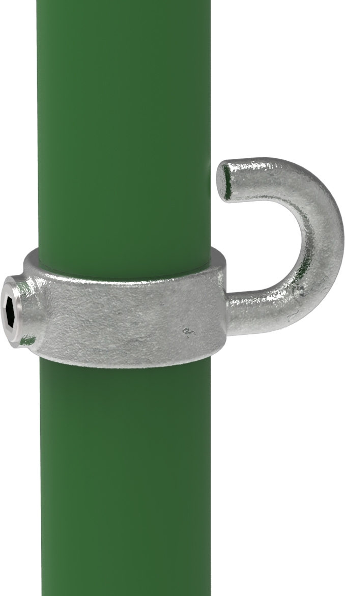 Rohrverbinder Stellring mit Haken Ø 26-9 mm -3-4- - Temperguss verzinkt - 182A27-182A27