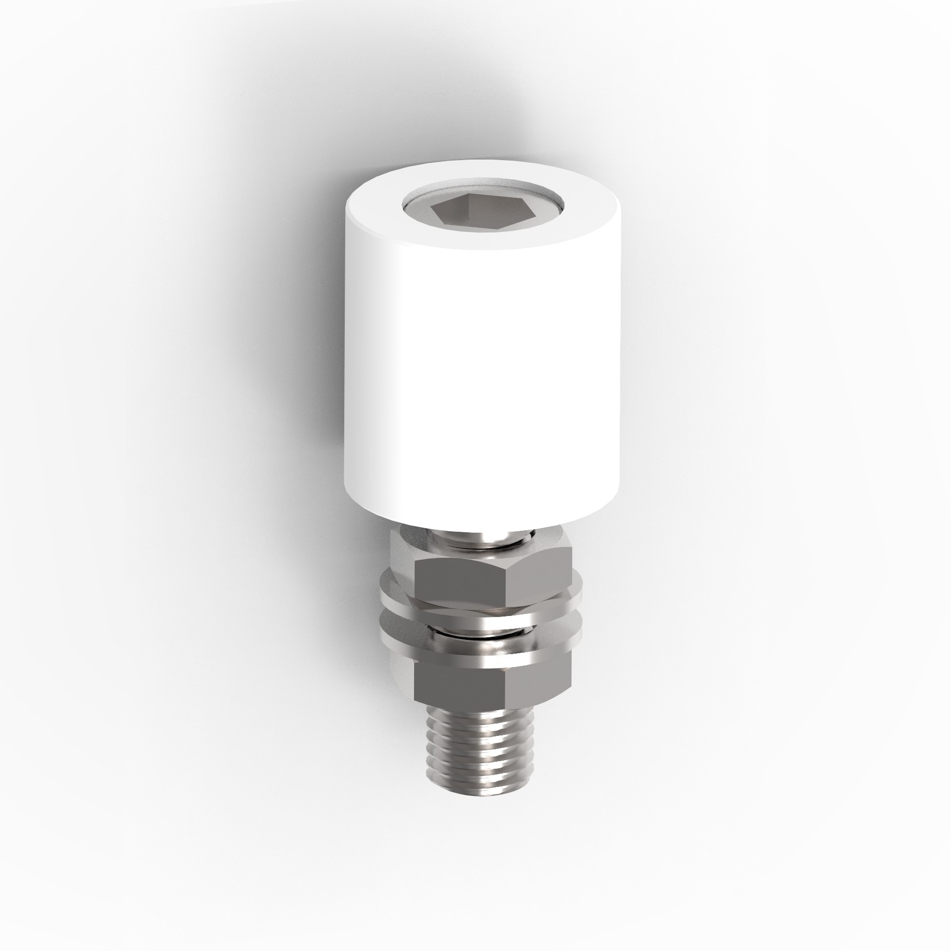 Nylon-Fhrungsrolle Stahl verzinkt  42 mm mit M16 Gewinde- wei-89-11H0442W-A.4