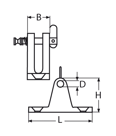 Verdeckbeschlag mit Klappnasenbolzen Laenge- 60 mm V4A VPE- 5-66-64-411-8328456.17