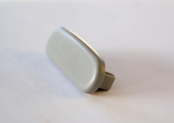 Endkappe Kunststoff fuer Handlauf 40 x 8 mm verkehrsgrau-88-11EK-F408.004