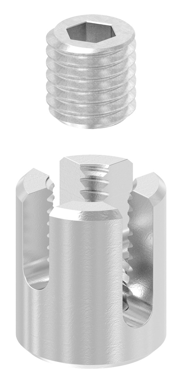 Kreuzklemme Edelstahl V4A fuer Seil Ø 5 mm Aussenbereich-88.11100071005