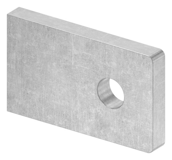 Anschweisslasche Stahl S235JR roh 50 x 30 x 6 mm mit Rundloch Ø 9 mm-88-1154121.ST