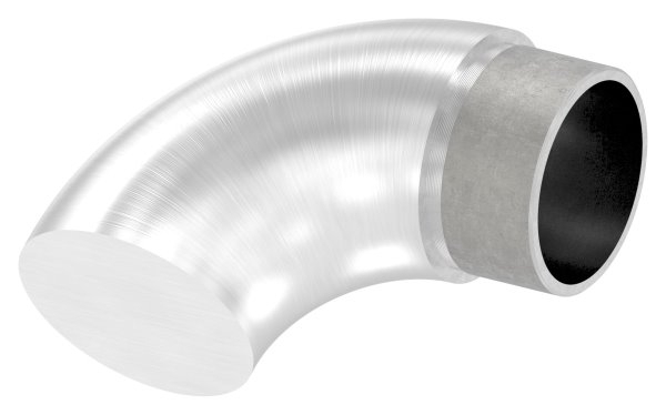 Endbogen V2A Ø 42-4 x 2-0 mm 90° flach-11-3693.4