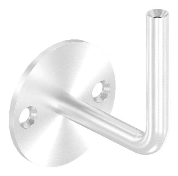 Handlaufhalter V2A Ronde Ø70x4mm- Buegel Ø12mm- Wandabstand 80mm- Innengewinde M6- verschweisst-88-1150303-240.V