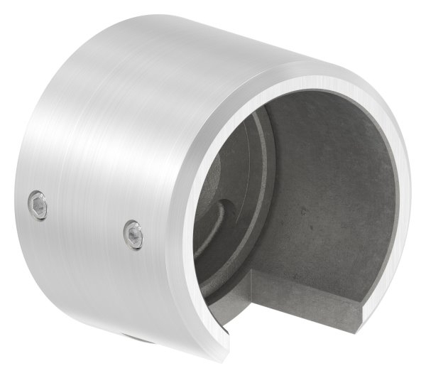 Wandbefestigung Edelstahl V4A fuer Rohr Ø 42-4 mm links-88-1160395-V4A.L