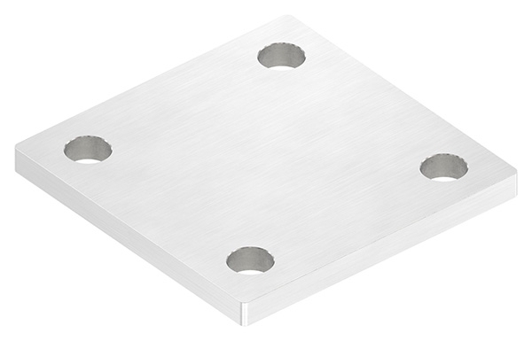 Ankerplatte- 100 x 100 x 8mm- mit Laengsschliff- V4A-88-1154210-V4A.8