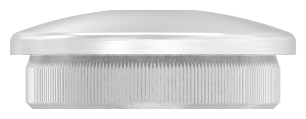 Einsteckkappe Edelstahl V2A Ø 42-4x2-5 mm mit Bohrung 12-1 mm gewoelbt zum Einschlagen-11-5083.4