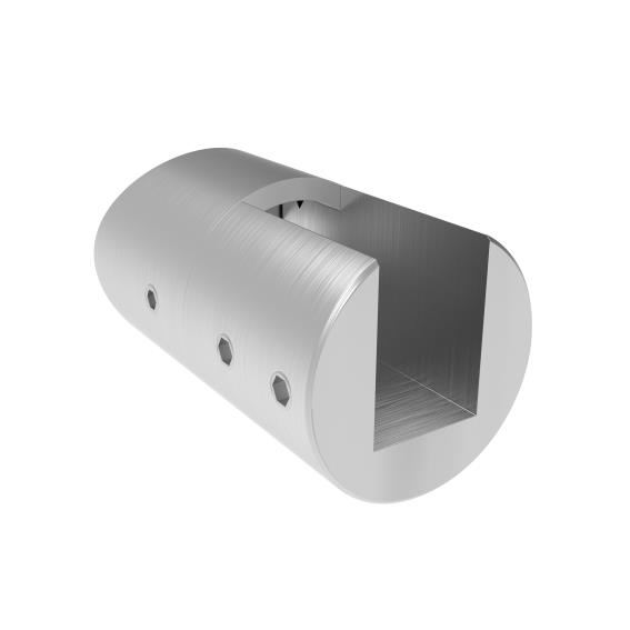 Glashalter Edelstahl AISI 316 D42-4 mm Glas 8-12-76 mm links geschliffen-89-11A140783042-A.4