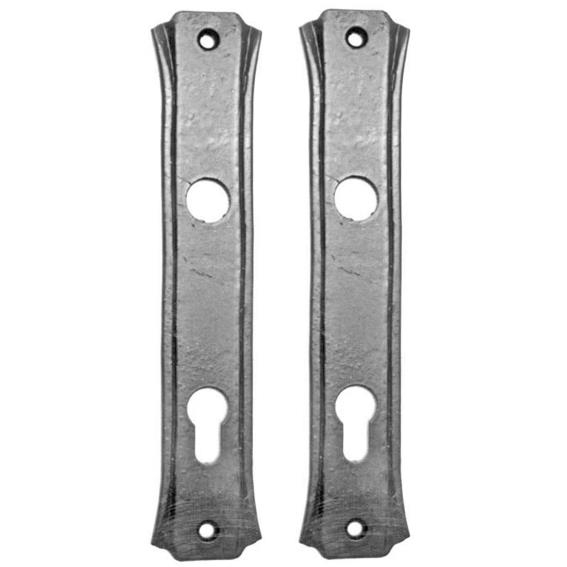 Drueckerlangschild verzinkt 240x50 mm- 90 mm Lochabstand-89-11D103-A.4
