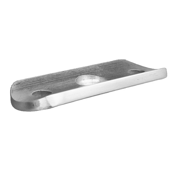 Anschraubeplatte Edelstahl AISI 316 fuer Handlauf D48-3 63x24 mm geschliffen-89-11A141800048-A.4