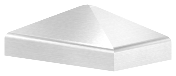 Pfostenkappe Edelstahl fuer Vierkantrohr- 50x30 mm Oberflaeche geschliffen V2A-11-2543.4
