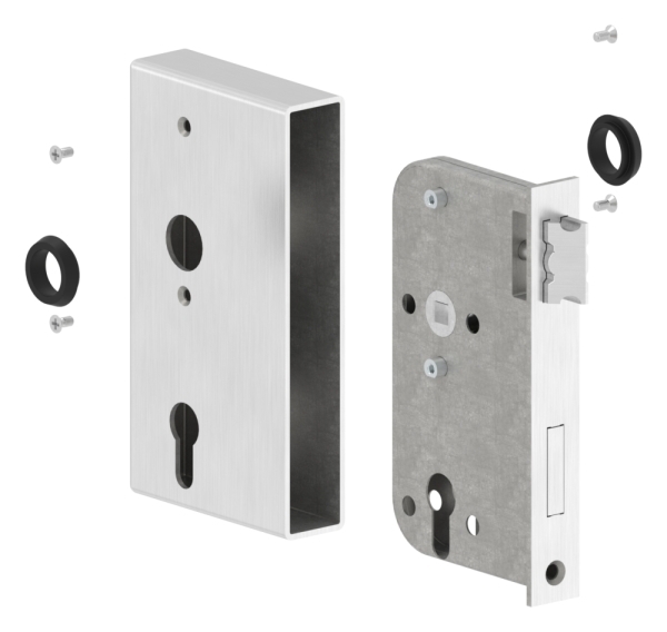 Edelstahlschlosskasten mit Edelstahlschloss - AMF Artikel- 564152-88.11564152