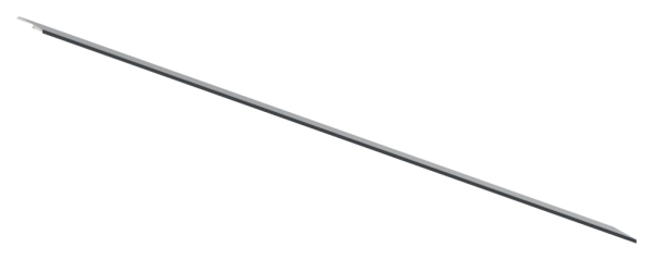 Abdeckung Aluminium L = 2005 mm pulverbeschichtet RAL 7016 fuer Vordachsystem-88-11VDE-AB-2000.7016
